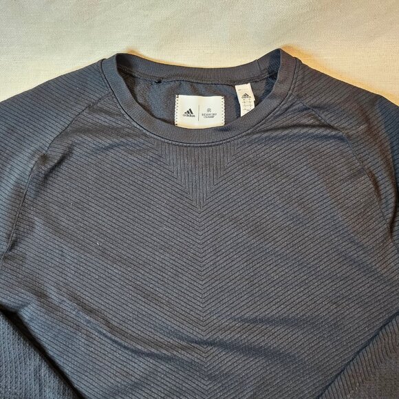 Adidas Reigning Champ Men's Textured Pullover Sweatshirt  -  Size L - Picture 5 of 6